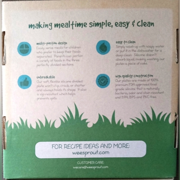 WeeSprout Silicone Divided Plates for Babies & Toddlers 100% Food-Grade Set of 3 - Picture 15 of 16